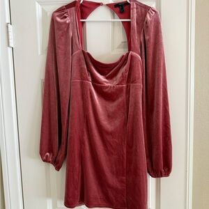 Forever 21 Rose Velvet dress